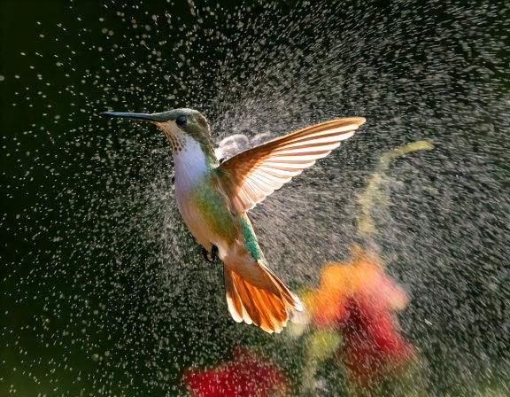 Do Hummingbirds Use Bird Baths? Not the Way You'd Think