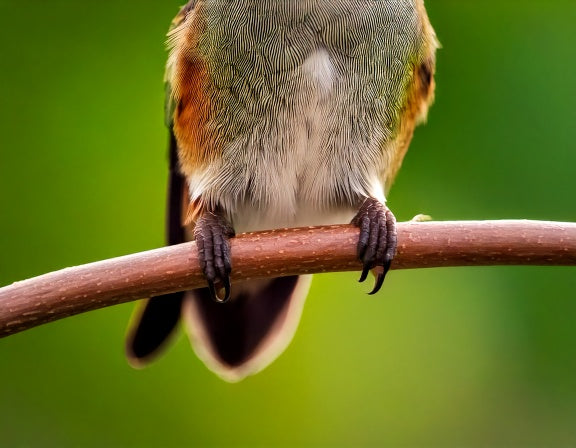 Hummingbird Feet: What They're Actually For (Not Walking)