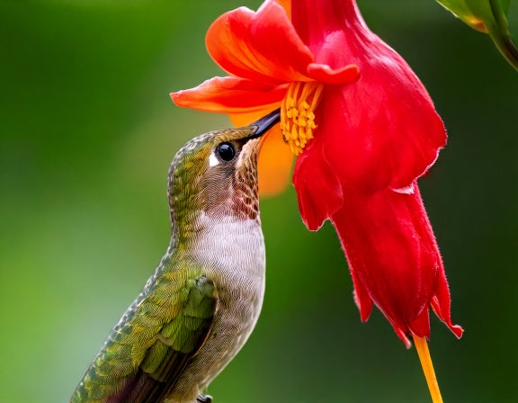 Do Hummingbirds Pollinate Flowers? Yes, Almost by Accident